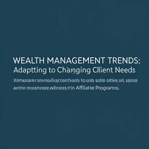 Wealth Management Trends: Adapting to Changing Client Needs